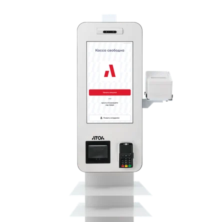 Касса самообслуживания АТОЛ КСО 3215 (21,5", J6412, SSD, 4/128GB, без Wi-Fi, без ОС, Mindeo